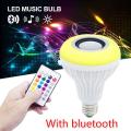 LED RGB Bluetooth Light Speaker Music Bulb with (Wireless Remote). 