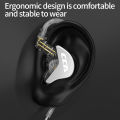 CCA CRA in Ear Monitor Headphones Ultra-Thin Diaphragm Dynamic Driver IEM Earphones Clear Sound Deep Bass Wired Earbuds. 
