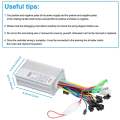 NERIES Motor Brushless Controller, DC24, 36V 350W Waterproof Electric Bicycle Scooter Brushless Controller Kit with LCD Display Meter Model SL-QX041KZ. 
