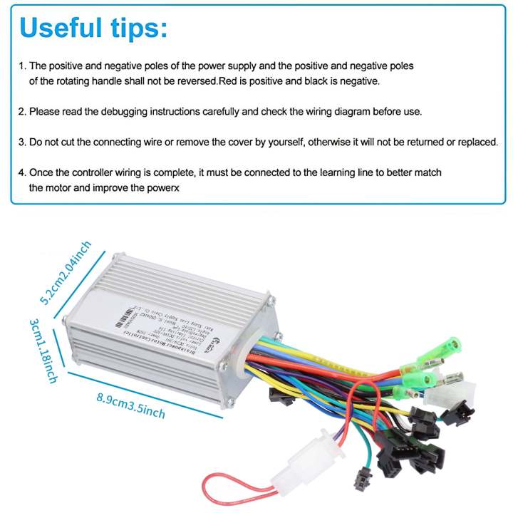 NERIES%20Motor%20Brushless%20Controller,%20DC24,%2036V%20350W%20Waterproof%20Electric%20Bicycle%20Scooter%20Brushless%20Controller%20Kit%20with%20LCD%20Display%20Meter%20Model%20SL-QX041KZ%20-%20Image%206