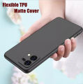 Oppo F21 Pro Soft Silicon Matte Black Back Cover Case Airbag Antishock With Camera Protection Bump. 