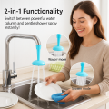 2 in 1 Silicone Kitchen Shower Splash Faucet Water-saving Filter Shower Water Rotating Spray Regulator Tap Water Filter Valve for Kitchen Bathroom Accessories. 