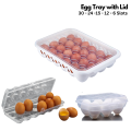 Egg Storage Tray,  30 Slots, 12 Slots Egg tray Storage Container , Eggs Holder For Refrigerator, Eggs Tray, Plastic Egg Tray For Fridge, Kitchen Eggs Storage Box, 30 Slots Refrigerator Egg Holder Tray With Lid By HALAI TRADERS. 