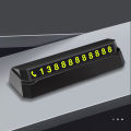 Phone Number Plate Hidden Press Type Temporary Parking Card. 