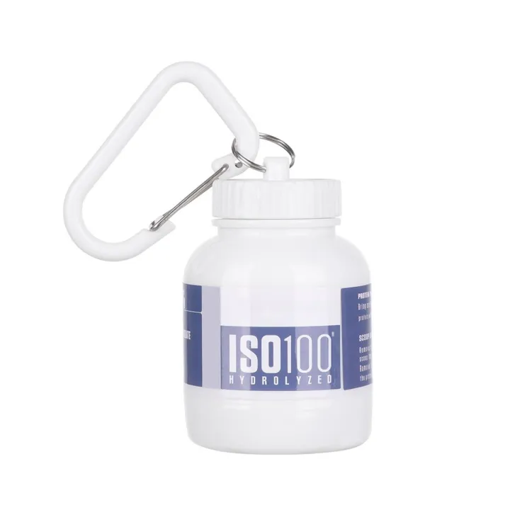LANSEL 100ML Mini Protein Powder Bottle Portable Keychain Outdoor Tools/Multicolor