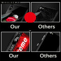 Casinglee for Samsung Galaxy A71 Case Tempered Glass Protector Mirror Couple Back Cover SUP Supreme Design Samsung A71 case cover For girls and Boys. 