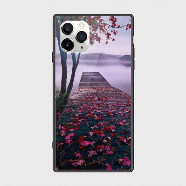 iPhone 11 Cover - SkinLee HQ Square Infinity Glass Case - Beautiful Nature - SKINLEE-593-1-1003-381