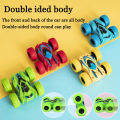 Push and Go Friction Powered 360 Rotating Double Sided Flip 4 Wheel Stunt Car Toy For Kids Boys Girls 360 Rotate Side Toys. 