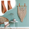Curtain Rod Holder Bracket, Loop Strap for Wood Curtain Rod, Dowel Rod Holder for Hanging Towel Tapestry Canoe Paddle. 