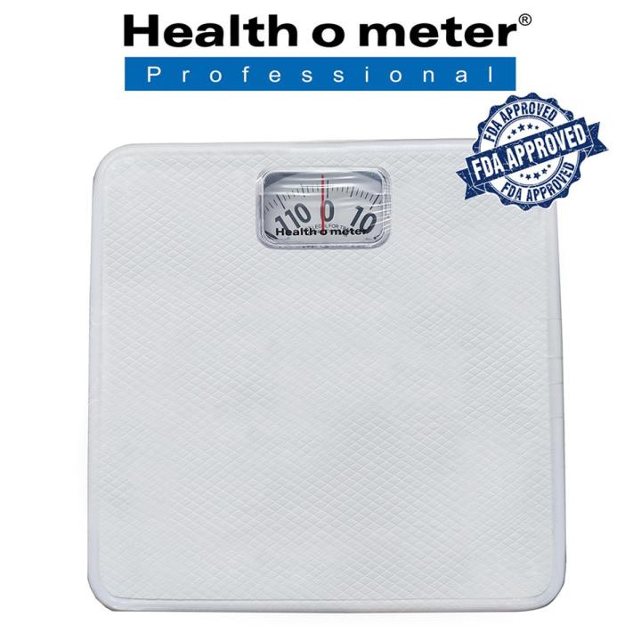 Weight Scale Machine by Health O Meter USA Analog Body Bathroom Scale White 100KG FDA Approved