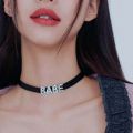 Gothic DADDYS GIRL Letters Choker Necklace Women DIY Custom Name Collar Chocker Jewelry Necklaces Customized Products Gift. 