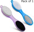 Foot Scrubber Pedicure Tool, 4 in 1 Foot File, Callus Remover with Foot Rasp, Pumice Stone, Nail Cleaning Brush and Sand Paper for Wet Dry Foot Care Dead Skin Remover, Four Steps Pedicure Paddle, Foot Scrubber, Pedicure Brush. 