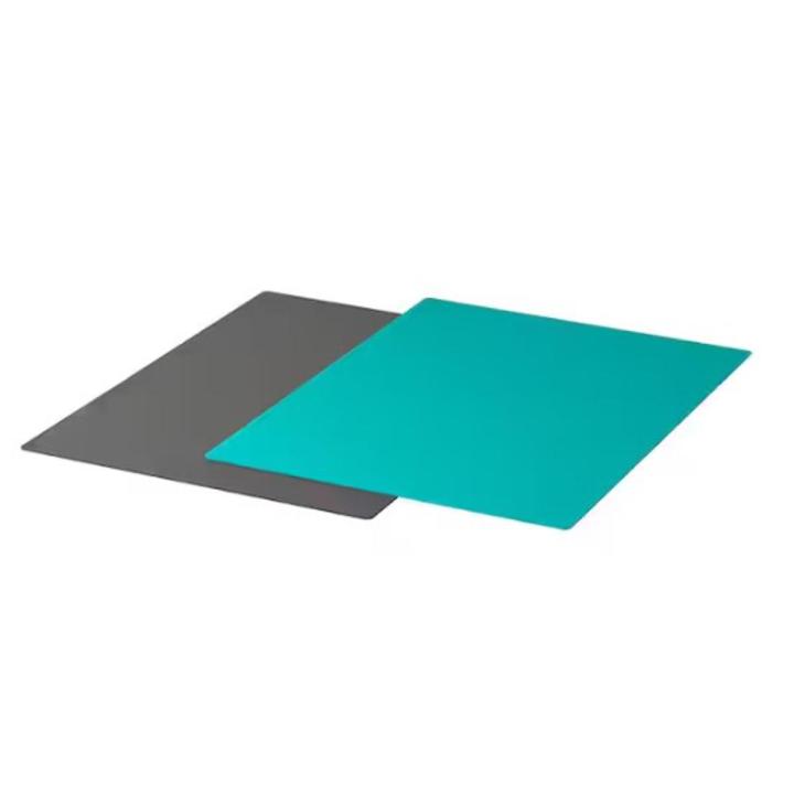 IKEA Bendable chopping board set of 2 , dark grey/dark turquoise, 28x36 cm