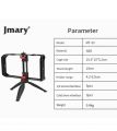 Mt-33 Tripod Vllogging hand handle Kit with adjustable mobile phone holder and stand for flash light, ring light, microphone and camera, DSLR support all smart phones. 