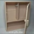 stylish front storage cabinet plastic box with mirror bathroom accessories storage box. 