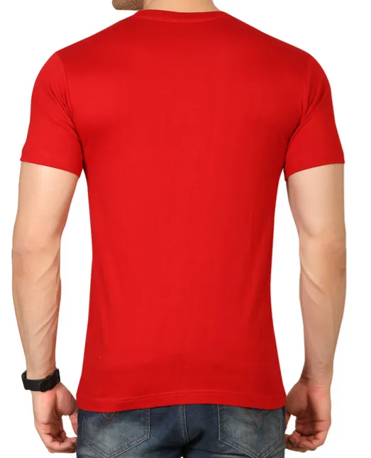Red%20Cotton%20Half%20Sleeve%20Tshirt%20-%20Image%205