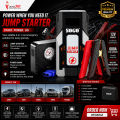 Car Battery Jump Starter, Air Compressor & 6,000mAh Power Bank X6. 
