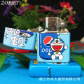 ZORRO Zoro Pepsi Pokonyan Kerosene Lighter Brass Color Printing Flip Anime Personality Creative Wholesale Card. 