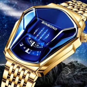 Binbond Fashion Stainless Steel Quartz Watch For Men | Quartz Steel | BINBOND Top Brand Luuxury Men Watch Fashion Sport Watch Gold Wrist Watches Man Clock Casual Chronograph Wristwatch