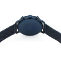 Emporio Armani Aviator Navy blue Mesh Bracelet Navy Blue Dial Chronograph Quartz Watch for Gents - AR11289. 