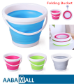 Foldable Silicone Collapsible Outdoor Fishing Pot Durable Camping Bucket 10Liters - AABA MALL. 
