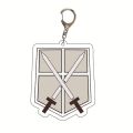 MT Buy at least two pieces Anime Peripherals attack on titan Acrylic Keychain Pendant Ready Stock Schoolbag Creative Eren Yeager Mikasa Ackerman Armin Arlert Levi Ackerman Scout Regiment Scout Legion Erwin Smith. 