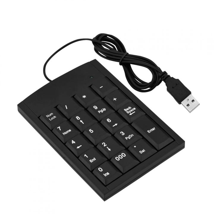 Portable Mini USB Numeric Keypad Number Keyboard for Laptop