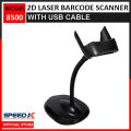 Speed-X 8500 2D Wire Cmos Handheld Barcode Scanner (Scanner with Plug & Play Usb Cable & Stand). 