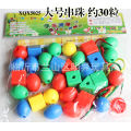 Kindergarten desktop building blocks baby visual training digital button stringing beads girl toys gifts. 
