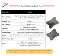 2 Pcs Car Seat Head Neck Rest Cushion / Breathable Auto Head Neck Rest Cushion / Butterfly Neck Rest Cushion / Car Neck Pillow with Ball Fiber Filling / PU Leather with embroidery / Car Headrest. 