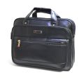[Kashif Luggage] Men's Large Microfiber Leather 15.6” Briefcase Laptop Business Bag (CB1-Black). 