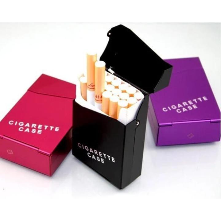 NEW Aluminum 20 PCS Cigarette Capacity Cigarette Case Cigarette Box Gadgets 