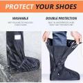 100% water proof Rain shoe covers (Lowest Price), Shoe protector, Long leg High Tube knee high Shoe covers, Long Riding Boot covers, Anti dust overshoes, Bike Gaiter, Reusable & Foldable. 