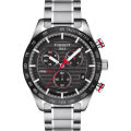 Tissot T-Sport PRS 516 Silver Stainless Steel Black Dial Chronograph Quartz Watch for Gents - T100.417.11.051.01. 