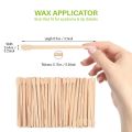 100pcs Wooden Wax Sticks Eyebrow Lip Nose Small Waxing Applicator Sticks for Hair Removal and Smooth Skin - Spa and Home Usage. 