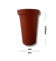 Flower Pot | Large Corner Plant Pot | Pot for flowering & seeding | unbreakable Flower pot | lawn & Gardening Decoration | best quality plastic item | without plant. 
