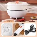 Colorful Dingdong Electric wok 5L capacity electric cooking pot electric pot electric cooker 24cm large caliber 1000W multi cooker Frying Pan Multi-function Household Integrated Cooking and Frying Dormitory Student Electric Hot Pot. 