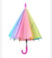 children's multi colours rainbow umbrella wind proof umbrella rain umbrella. 