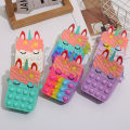 Pop It Purse Unicorn Pop It Bag For Girls Fidget Popit Relieve Gift. 