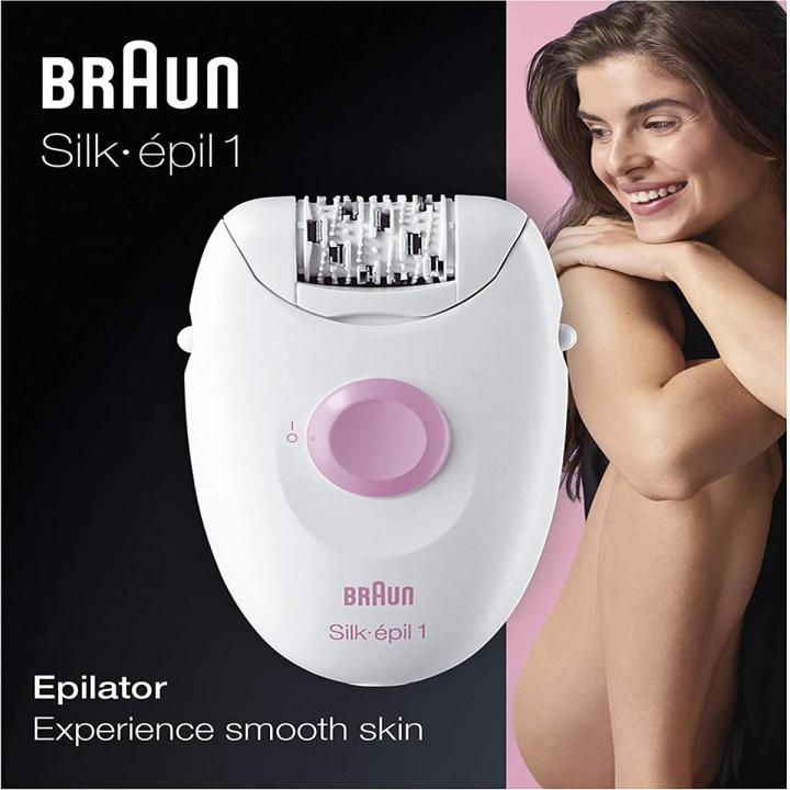 Braun Silk Epil 1 Epilator 1170- White & Pink
