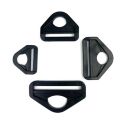10pcs High Quality Plastic D-Ring Loop Insert Buckle 20/25/32/38/50mm Black Backpack Straps Webbing Buckle D-buckles Luggage Accessories. 