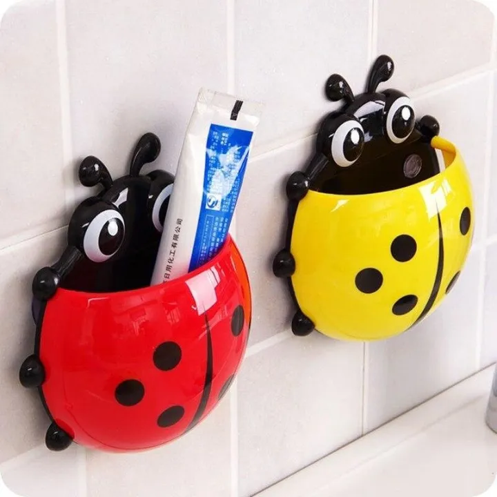 Creative%20Cute%20Cartoon%20Ladybug%20Kids%20Wall%20Suction%20Cup%20Mount%20Toothbrush%20Toothpaste%20Holder%20Pencil%20Pen%20Travel%20Storage%20Organizer%20-%20Image%204
