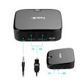 HAVIT 2 in 1 V4.1 HAVIT Bluetooth Transmitter and Receiver (aptX Low Latency), 15h Playtime, 3.5mm AUX + SPDIF Toslink Output, Wireless Stereo Adapter, for TV, DVD, MP3, speakers, Home Car Stereo and More (BT021) ORIGINAL UK ZONE STOCK. 