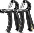 Adjustable handgrip with counter pack of 2 / forearms training / strength / gym equipment / hand gripper / workout gear / home gym / arm exercise / muscle strength. 