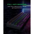 BLACK SHARK  SIXGILL K4 60% MECHANICAL KEYBOARD GAMING BLUE SWITCH FULL RGB WIRED PROGRAMMABLE (BLACK). 