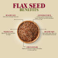 Himalayan Chef Flex Seeds 100g Ground Flax Seeds for Hair & Weight Loss Organic Flax Seeds & Alsii Seeds| Alsi Seeds. 