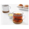 IKEA Coaster IKEA Cork Coaster Round Cork Coaster Tea Mug Cork Coaster Pack of 2 Size 9 cm. 