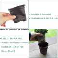 Pack of 10 Premium Quality 4.7×4.7 Inches Plastic Flowerpot - Plastic Pots for Plants - Plastic Pots for Home Gardening - Plastic Pots for Seedling - Premium Quality Plastic Pots. 
