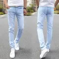 Sky Blue Jeans Pant for Boys and Men with Fashionable Stylish Design  New Arrival  Trending Fashion. 