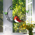 Window Hanging Spring Window Decoration Multicolor Bird Suncatcher Hanging Decorations Painted Window Decorations Durable Easy Install. 